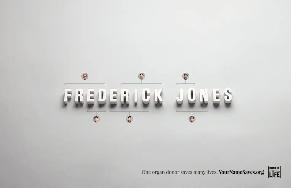 A Your Name Saves print ad