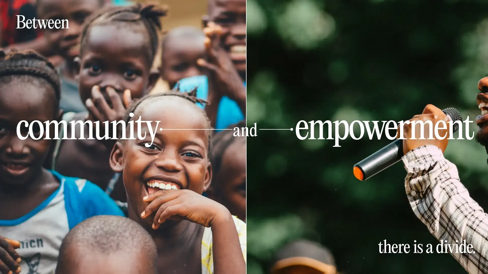 Brand concept frame: between community and empowerment, there is a divide