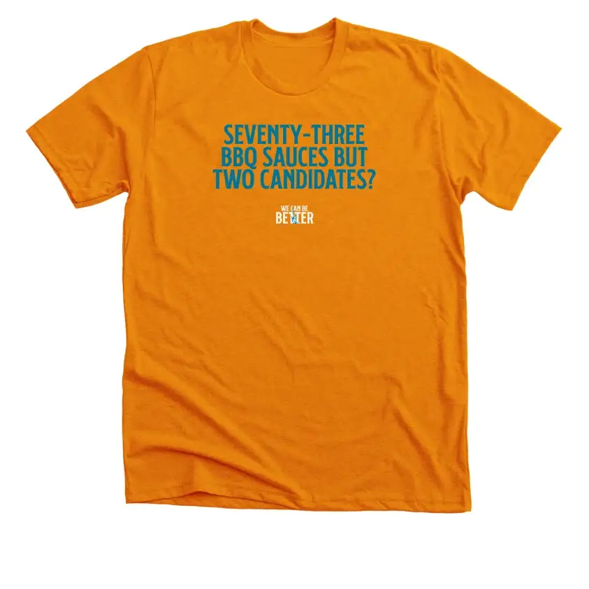 The BBQ sauces campaign tee