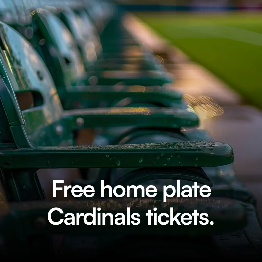 Anuncio del concurso: “Entradas gratis detrás del home para los Cardinals”