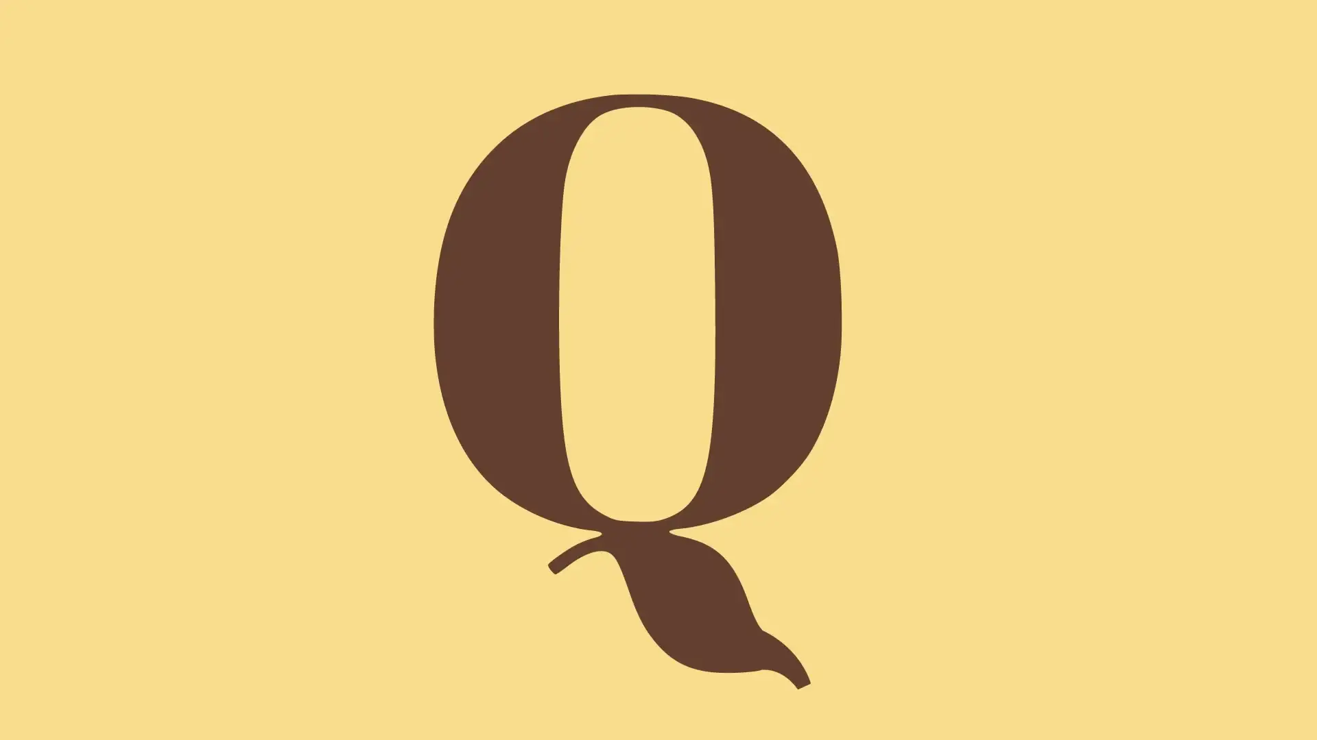Cuadro de la película: la Q de QAnon con la cola caída